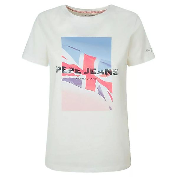 Pepe Jeans Belen Kurzärmeliges T-shirt M Off White günstig online kaufen