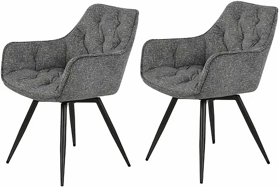 HELA Esszimmerstuhl »Mara« (Set) 2 Stk.Drehstuhl, Teddy Bezug, Webstoff ode günstig online kaufen