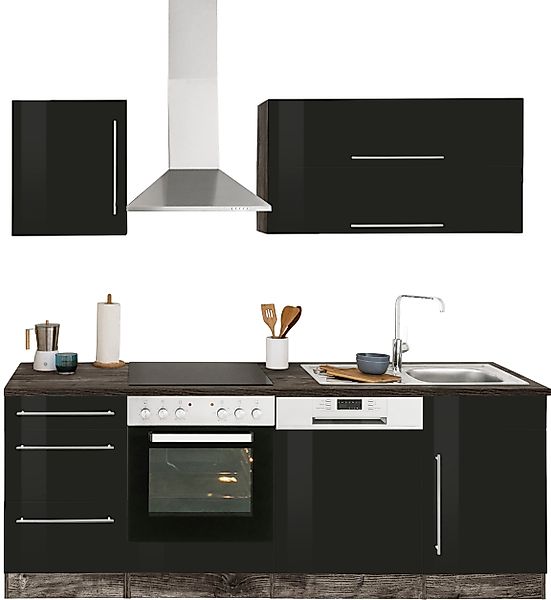 KOCHSTATION Küchenzeile KS-Samos, Breite 220 cm, günstig online kaufen