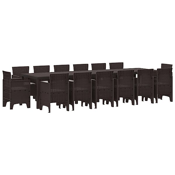 vidaXL Gartentisch 15-teiliges Garten Essset mit günstig online kaufen