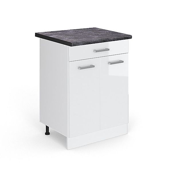 Vicco Unterschrank R-Line, Weiß Hochglanz/Weiß, 60 günstig online kaufen