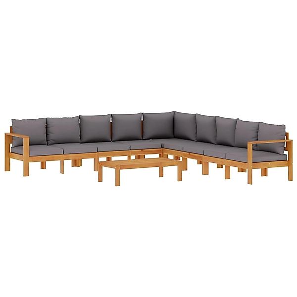 vidaXL 6-Tlg Garten-Sofagarnitur mit Kissen Massivholz Akazie 3214867 günstig online kaufen
