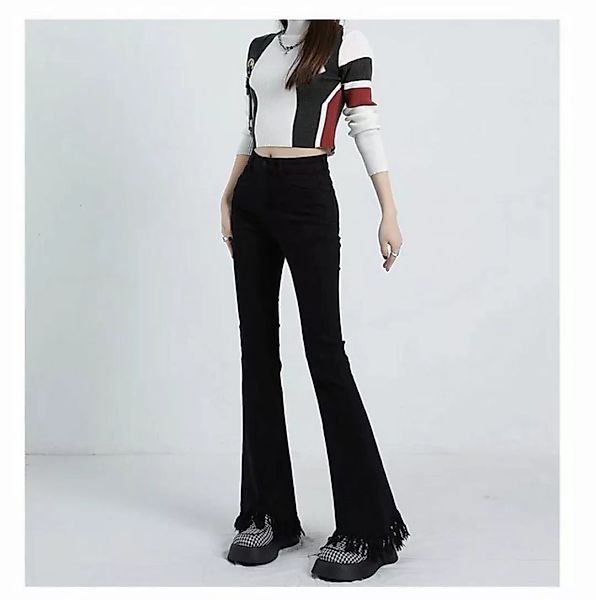 KIKI Bootcut-Jeans Schlaghose – Damenjeans – Jeans mit weitem Bein und hohe günstig online kaufen