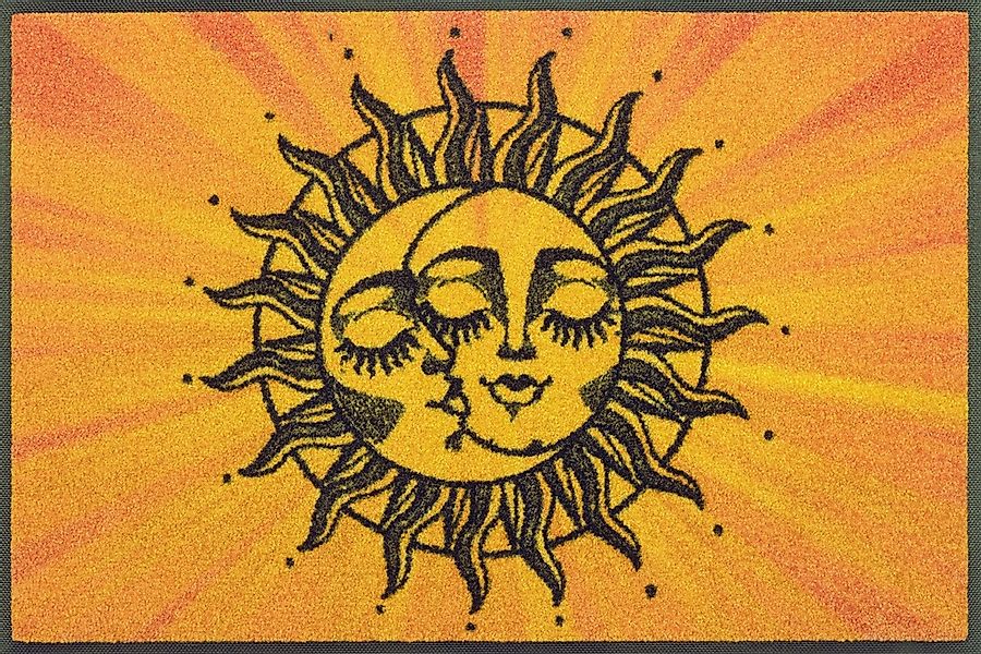 wash+dry by Kleen-Tex Fußmatte "Kiss the sun" rechteckig 7 mm Höhe günstig online kaufen