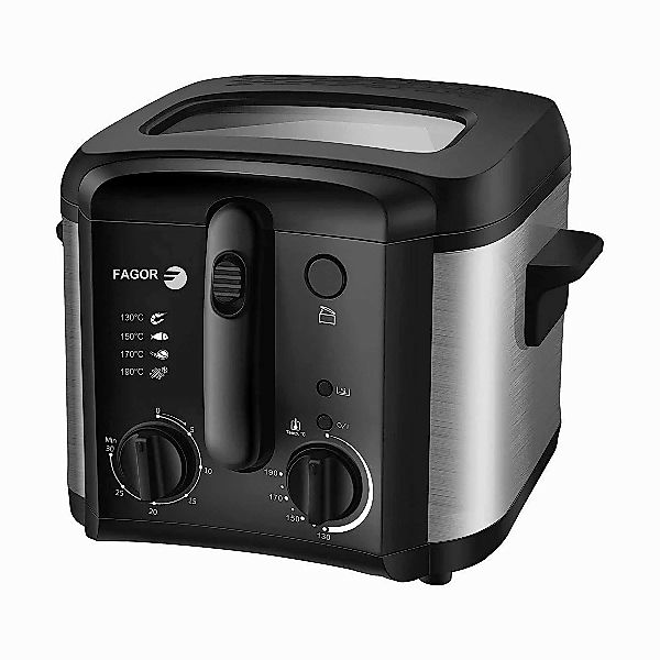 Fritteuse Fagor Fgec200 Schwarz Grau 1600 W günstig online kaufen