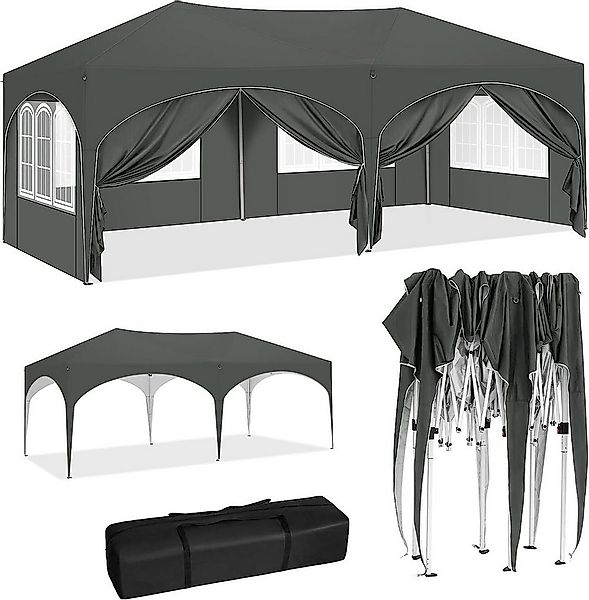 Woltu Pavillon, mit 6 Seitenteilen, 3x6 m, mit 6 Seitenwänden, höhenverstel günstig online kaufen