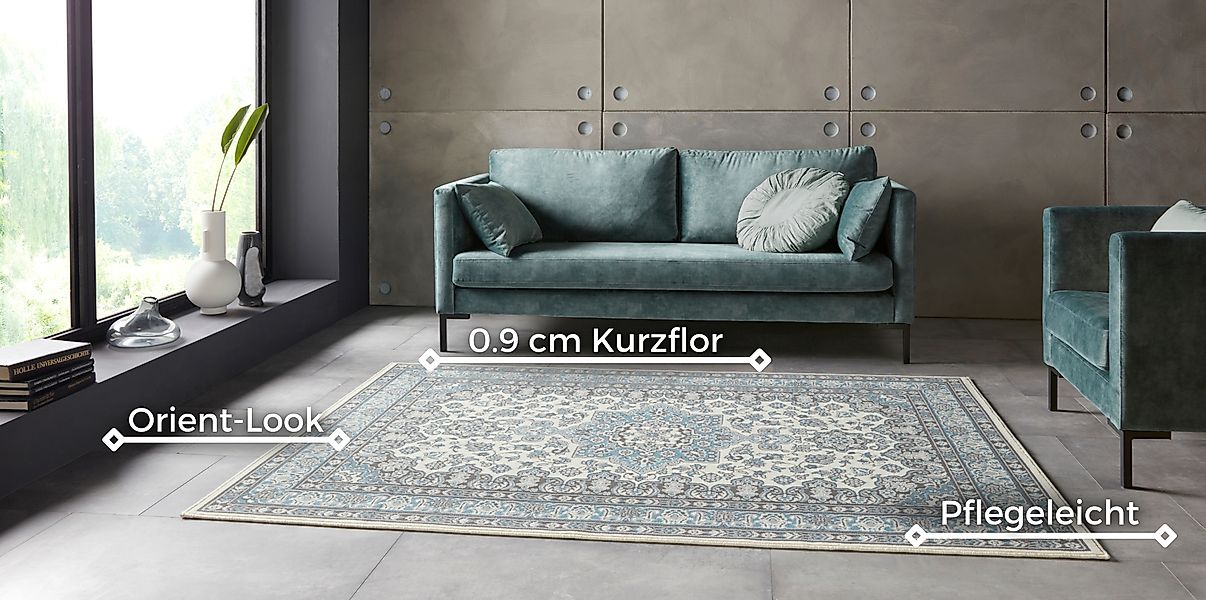HANSE Home Teppich »Parun Täbriz«, rechteckig, 9 mm Höhe, Kurzflor, Orient, günstig online kaufen