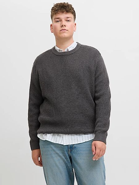 Jack & Jones PlusSize Strickpullover "JJGLOBAL KNIT CREW NECK PLS" günstig online kaufen
