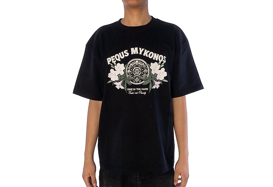 PEQUS T-Shirt T-Shirt Pequs Floral Emblem Graphic günstig online kaufen