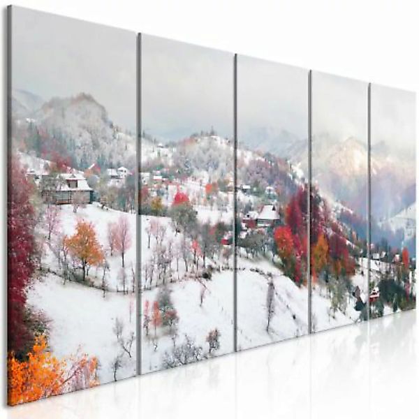 artgeist Wandbild First Snow (5 Parts) Narrow mehrfarbig Gr. 200 x 80 günstig online kaufen
