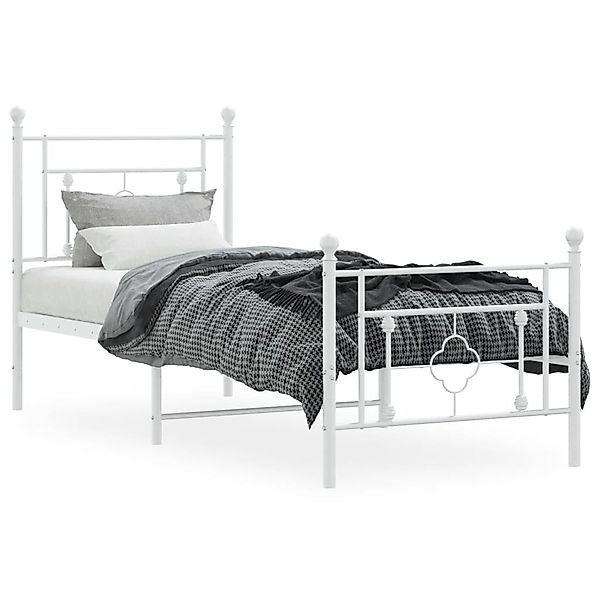vidaXL Bett Bettgestell mit Kopf- und günstig online kaufen