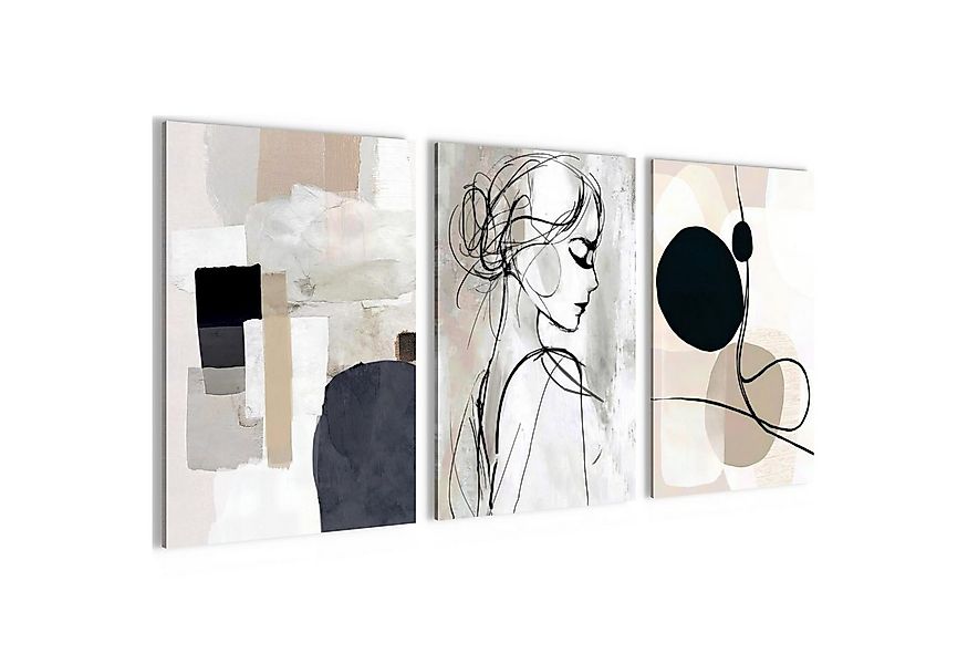 Novart Wandbild Wandbilder Boho Wohnzimmer Schlafzimmer Landhaus Deko, Frau günstig online kaufen