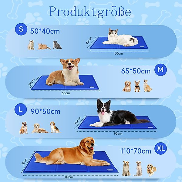 nobleza Hundematte Kühlmatte Hunde Selbstkühlend Welpe günstig online kaufen