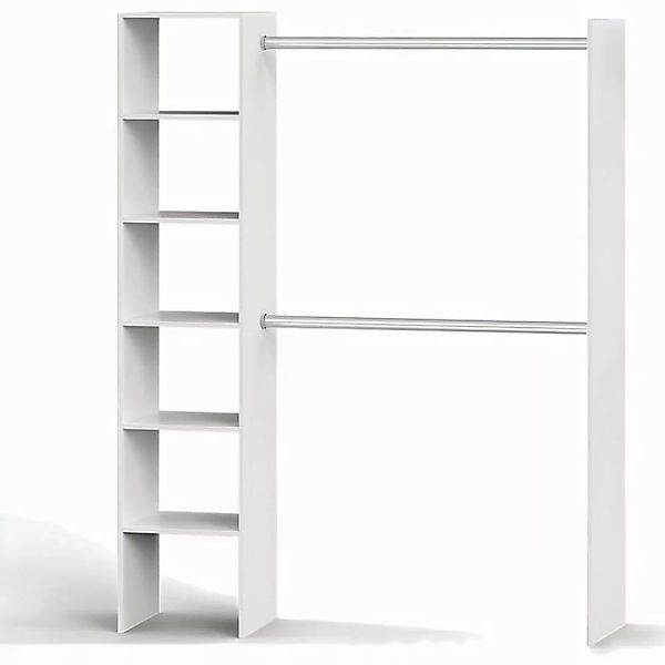 habeig Kleiderschrank KLEIDERSCHRANK BEGEHBAR #6000 (Weiss) Schrank günstig online kaufen