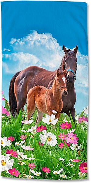 good morning Strandtuch »Dora«, (1 St., Strandtuch 75 x 150 cm), Mikrofaser günstig online kaufen