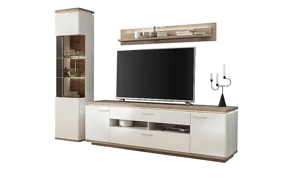 uno Wohnkombination  Parez ¦ weiß ¦ Maße (cm): B: 260 H: 208 T: 50.0 Kommod günstig online kaufen