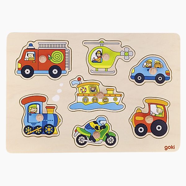 goki Steckpuzzle Steckpuzzle Verkehrsmittel, 7 Puzzleteile, günstig online kaufen