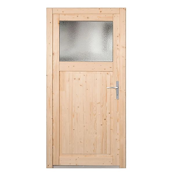 Panto Holz-Nebeneingangstür NET 504 Natur 98 cm x 198 cm DIN R günstig online kaufen