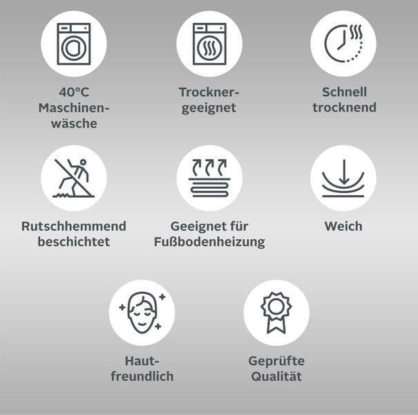 Leonique Badematte "Ransol, besonders langer Flor, sehr flauschig" Höhe 50 günstig online kaufen