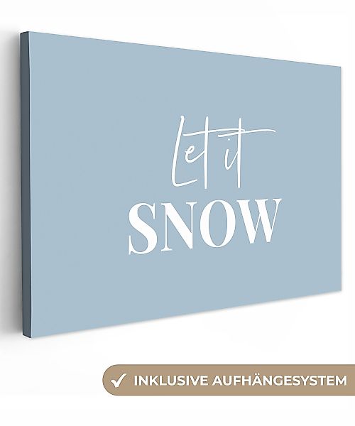 OneMillionCanvasses® Leinwandbild Schnee - Winter - günstig online kaufen