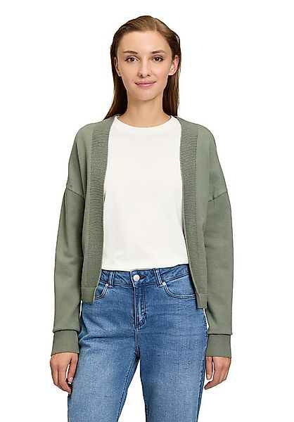 Cartoon Strickjacke Damen mit Rippbündchen (1-tlg) Rippbündchen günstig online kaufen