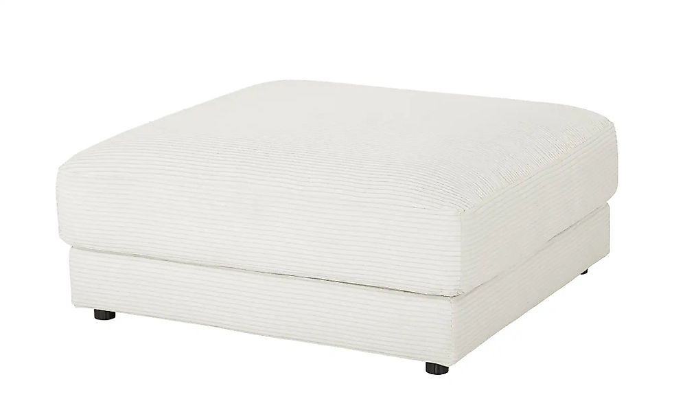 Jette Home Hocker Cord Sila ¦ weiß ¦ Maße (cm): B: 100 H: 43 T: 100.0 Polst günstig online kaufen