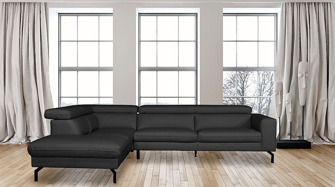 Places of Style Ecksofa "Olanta, modern und bequem, Breite 305cm, Fuß 16cm günstig online kaufen