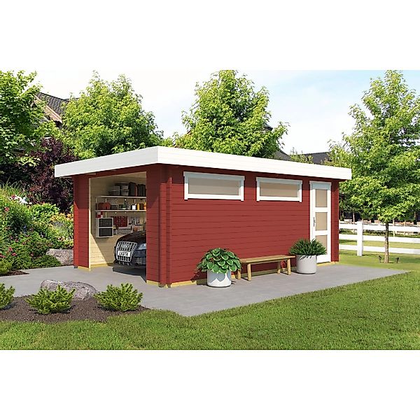 Lasita Garage Canberra 360 cm x 540 cm Schwedenrot günstig online kaufen