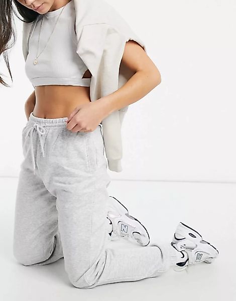 Weekday – Tin– Jogginghose in Grau mit geradem Schnitt günstig online kaufen