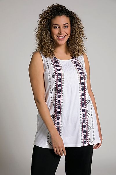 Ulla Popken Longtop Top Stickerei gesmokte günstig online kaufen