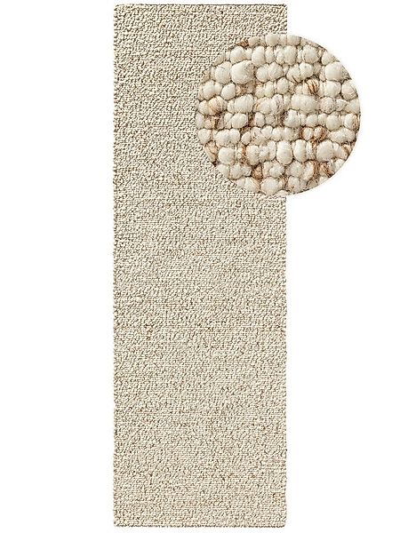 benuta Wollteppich Patch, rechteckig, Höhe: 11 mm, Kunstfaser, Berber, Ethn günstig online kaufen