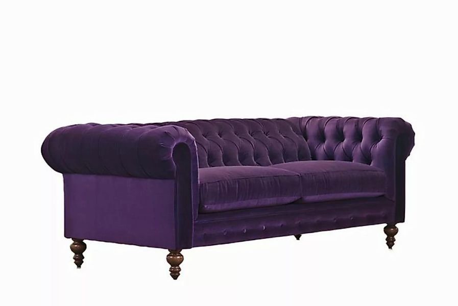 Xlmoebel Sofa Neu Chesterfield Luxus Polster Sofa mit Stoff und Leder Desig günstig online kaufen