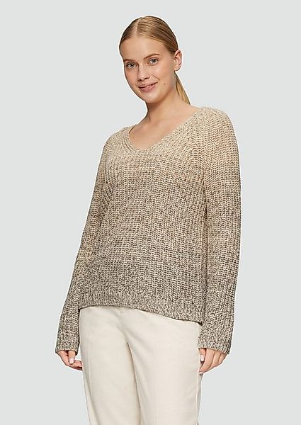 s.Oliver Strickpullover Strickpullover mit V-Ausschnitt günstig online kaufen