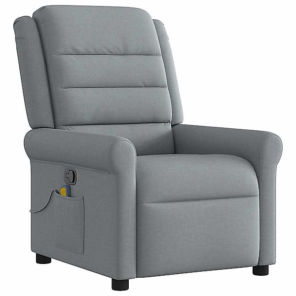 vidaXL Sessel Massagesessel Hellgrau Stoff (1-St) günstig online kaufen