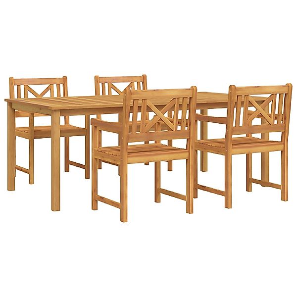 vidaXL 5-Teiliges Garten-Esszimmer-Set aus Massivem Akazienholz 3375652 günstig online kaufen