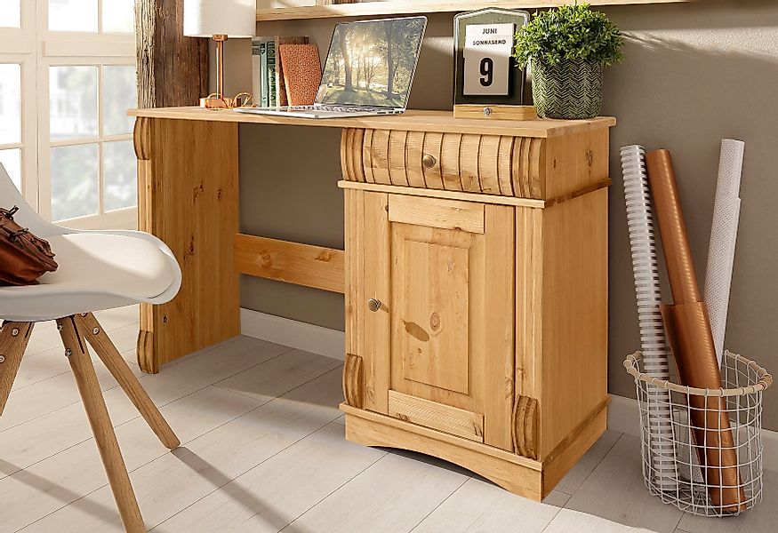 Home affaire Schreibtisch "Teresa" Maße (B/T/H): 120/37/73 cm, Computertisc günstig online kaufen