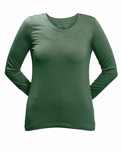 Dunque Damen Shirt Langarm Bio Baumwolle Mit Elasthan günstig online kaufen