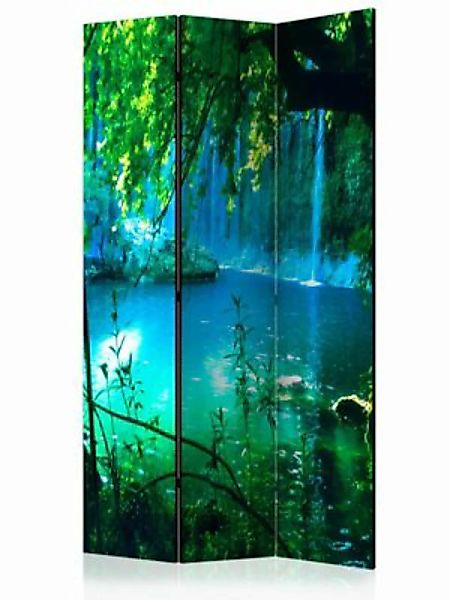artgeist Paravent Kursunlu Waterfalls [Room Dividers] blau/grün Gr. 135 x 1 günstig online kaufen