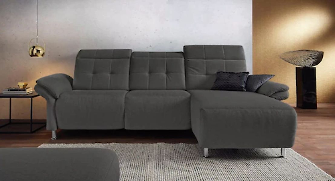 Places of Style Ecksofa "Manhattan L-Form", 2 Sitze mit elektrischer Relaxf günstig online kaufen