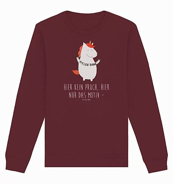 Mr. & Mrs. Panda Longpullover Größe M Einhorn Dankeschön - Burgundy - Gesch günstig online kaufen