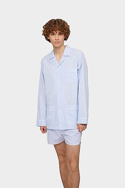 Schlafanzug aus Popeline Kariert günstig online kaufen