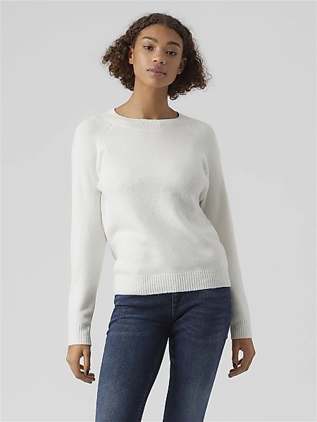Vero Moda "VMDOFFY LS O-NECK BLOUSE GA NOOS" Materialmix, regular fit günstig online kaufen