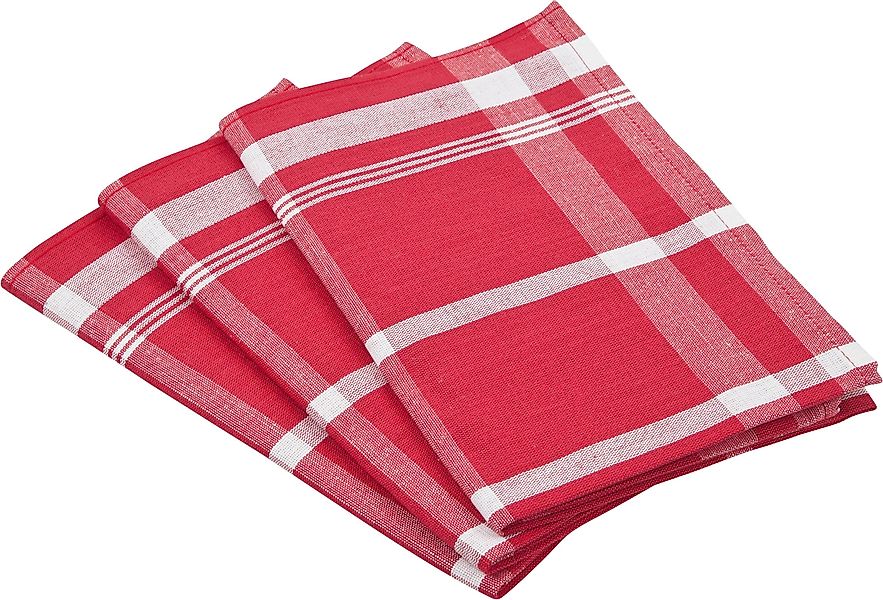 ROSS Geschirrtuch "Exclusiv" Blockkaro, 50% Baumwolle, 50% Leinen, 50x70 cm günstig online kaufen