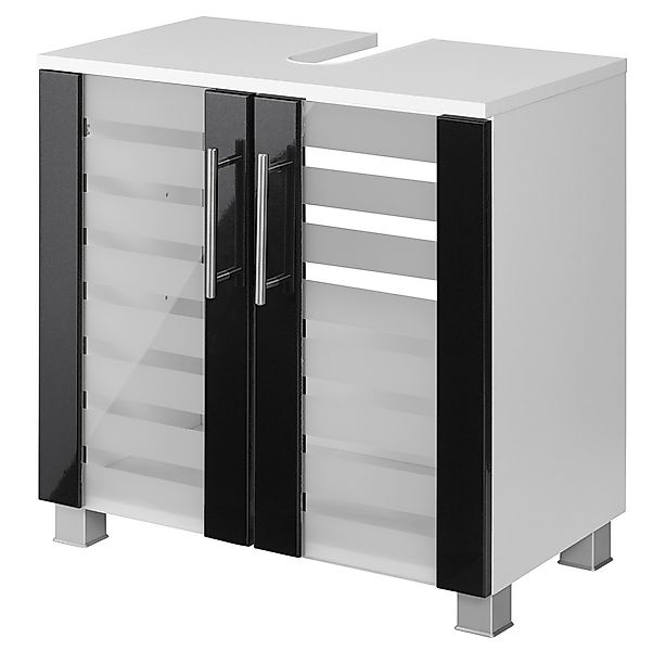 welltime Waschbeckenunterschrank "Jaca", Breite 60 cm, mit MDF Hochglanz-Fr günstig online kaufen