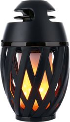 Näve LED-Außentischleuchte Muna mit Bluetooth-Speaker Schwarz Ø 10 cm x 16, günstig online kaufen