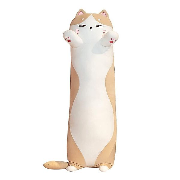 zggzerg Tierkuscheltier Langes Katzen Körperkissen Plüsch-Kuschelkissen günstig online kaufen