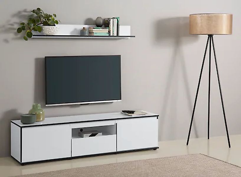 HELA Wandboard »Ariana«, Schwarz abgesetzte Kanten, 120 cm günstig online kaufen