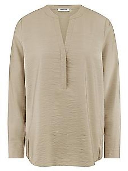 Bluse Rundhals-Ausschnitt Peter Hahn beige günstig online kaufen