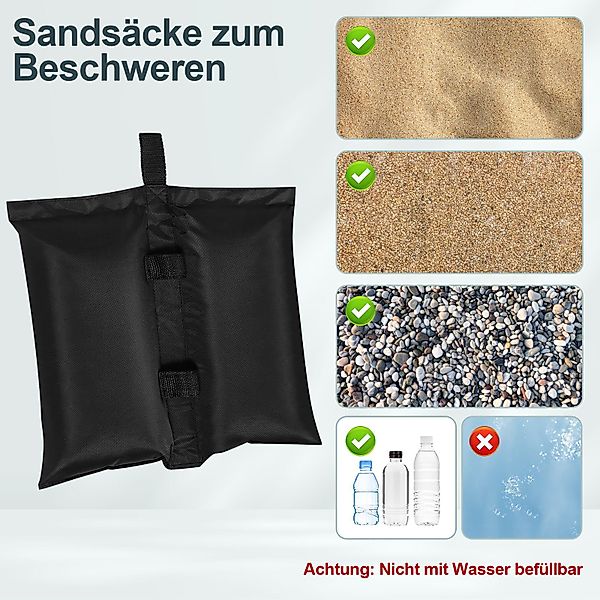 Woltu Pavillon-Sandsäcke, (4-tlg), Pavillon Gewichte 4er günstig online kaufen