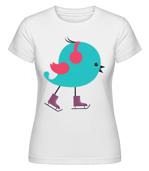 Schlittschuh Vogel · Shirtinator Frauen T-Shirt günstig online kaufen